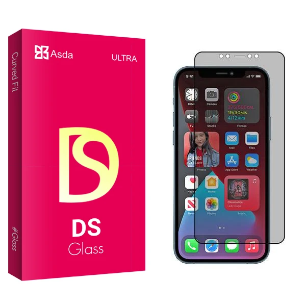 محافظ صفحه نمایش حریم شخصی آسدا مدل DS2 مناسب برای گوشی موبایل اپل iPhone 12 Pro Max