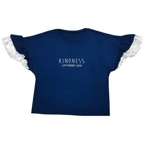 بلوز آستین کوتاه زنانه مدل آستین چین دار