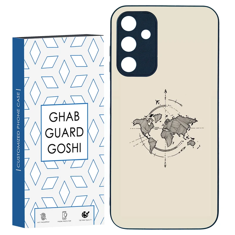 کاور قاب گارد گوشی طرح نقشه کد TPU-175 مناسب برای گوشی موبایل سامسونگ Galaxy A15