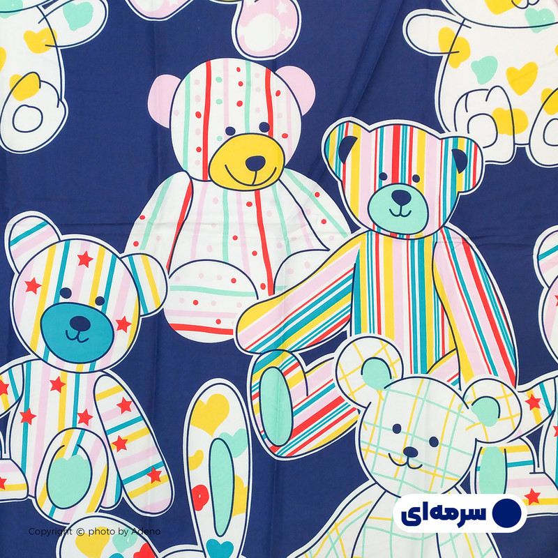 ملحفه آدنو مدل Ted کد IR85 یک نفره سایز 70x135 سانتی متر