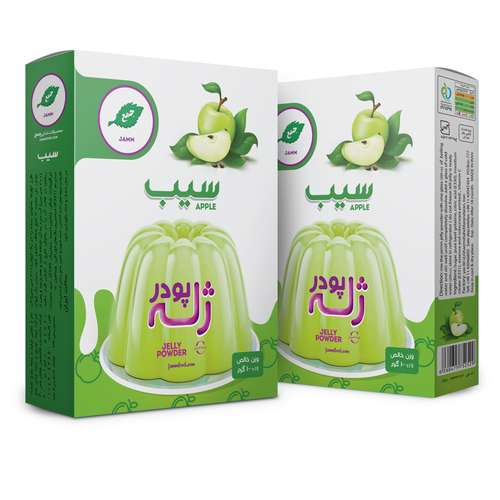 پودر ژله سیب جمع - 100 گرم بسته 2 عددی