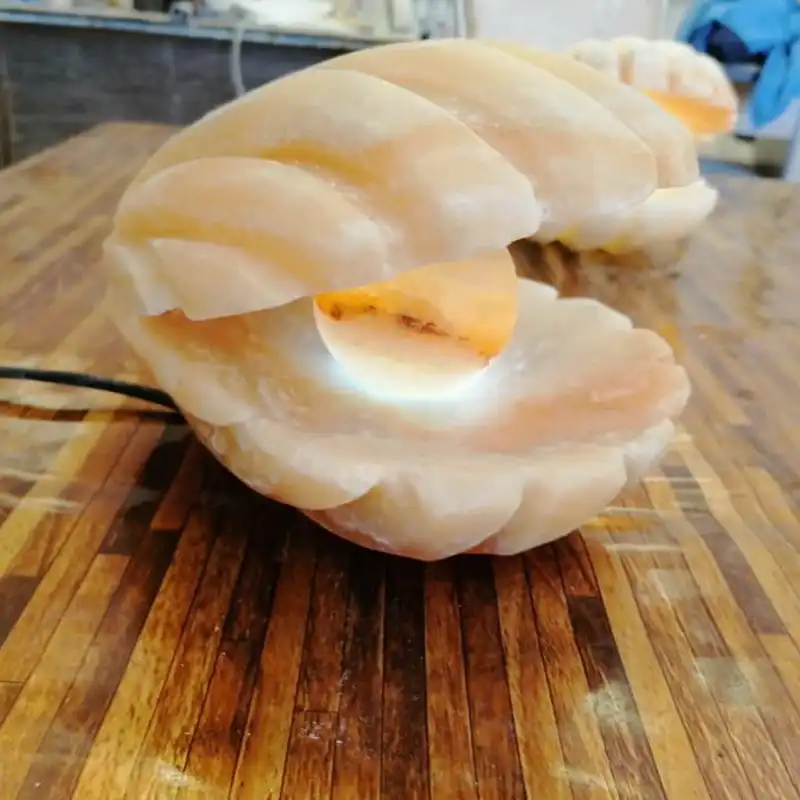 آباژور سنگ نمک مدل صدف sadaf01