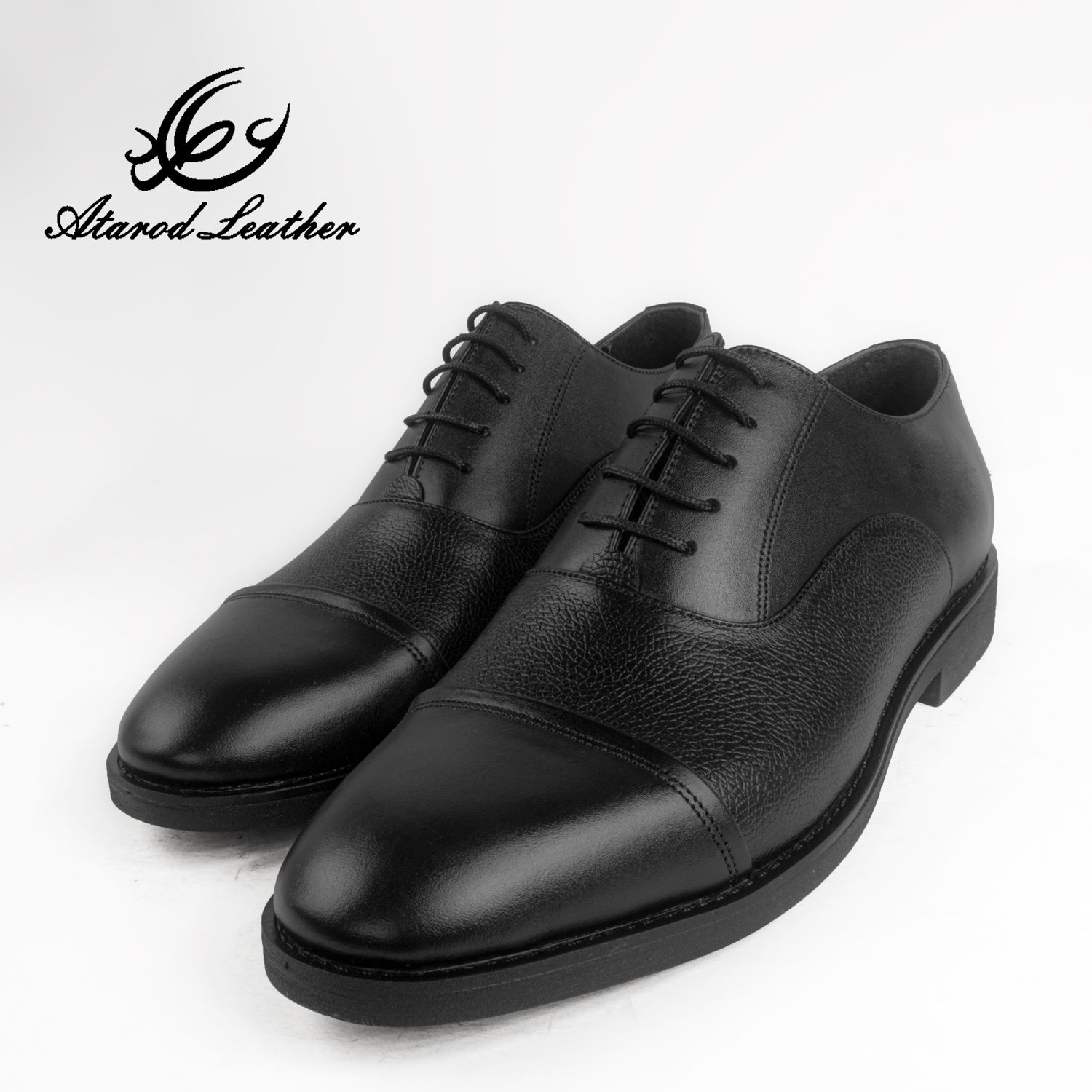 کفش مردانه چرم عطارد مدل چرم طبیعی کد SH47 -  - 6