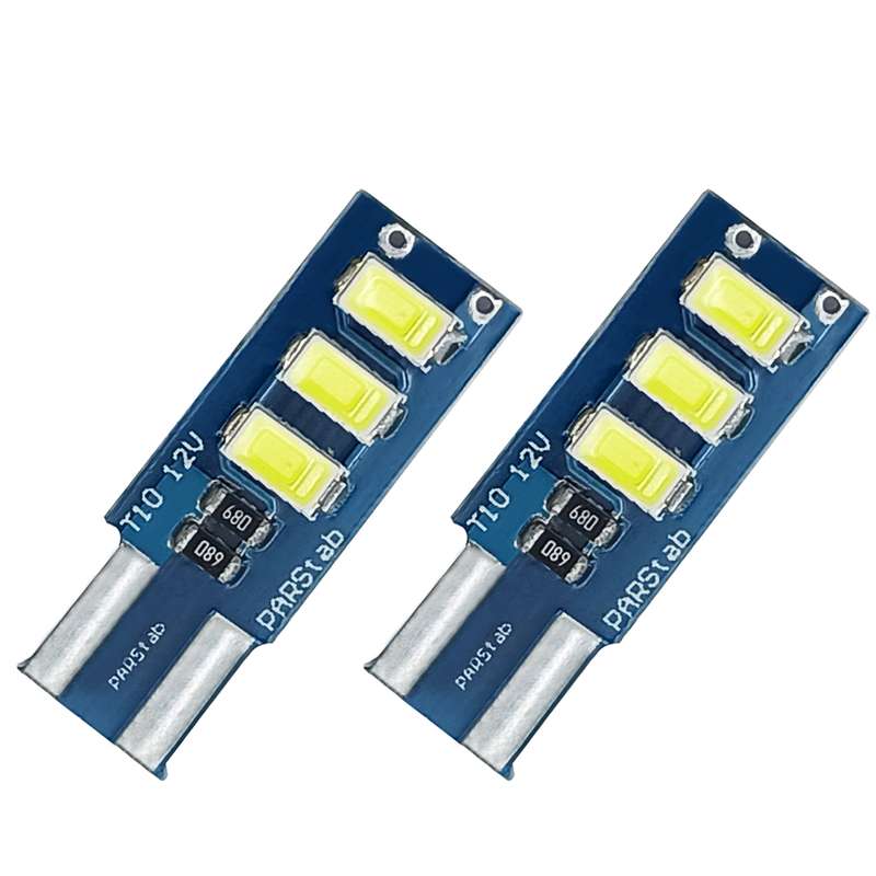 لامپ ال ای دی پارس تاب مدل T10 12V/1W بسته دو عددی