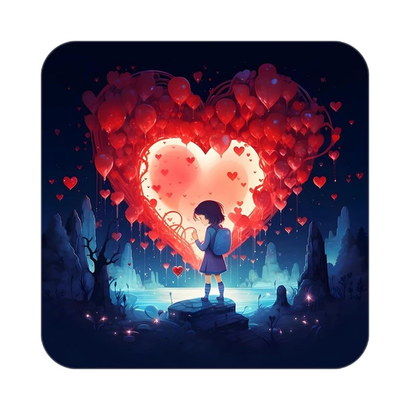 زیر لیوانی کاکتی مدل عاشقانه کد mp10996