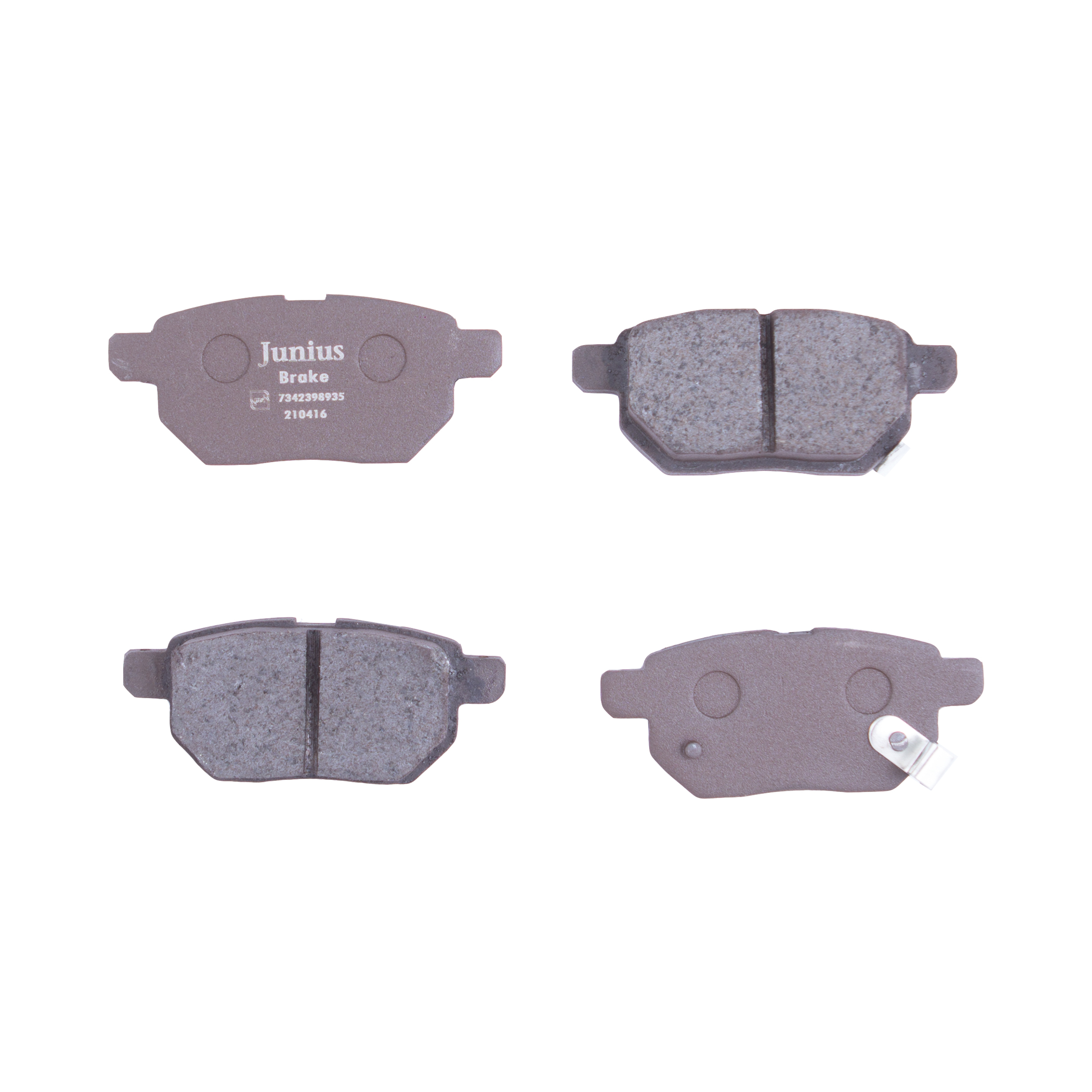 لنت ترمز جلو جونیوس بریک مدل 65980 مناسب برای ام وی ام ایکس 22 و ایکس 33