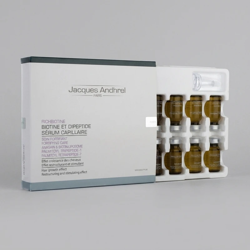 سرم تقویت کننده مو ژاک آندرل پاریس مدل RICHBIOTINE حجم 8 میلی لیتر بسته 10 عددی