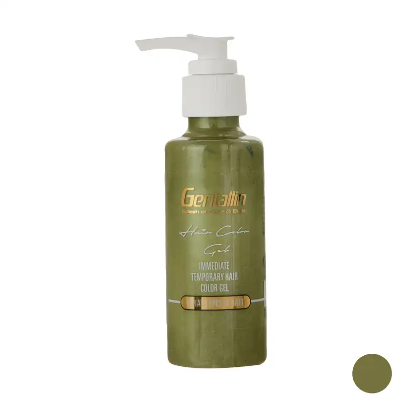 ژل رنگ مو جنتالین مدل 04 حجم 100 میلی لیتر رنگ زیتونی