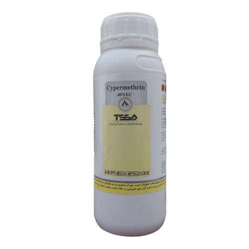 سم حشره کش سایپرمترین توسعه صنعت سم آذربایجان مدل 40 درصد حجم 500 میلی لیتر