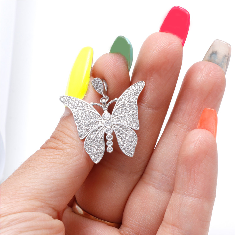 آویز گردنبند نقره زنانه مدل GTA-369