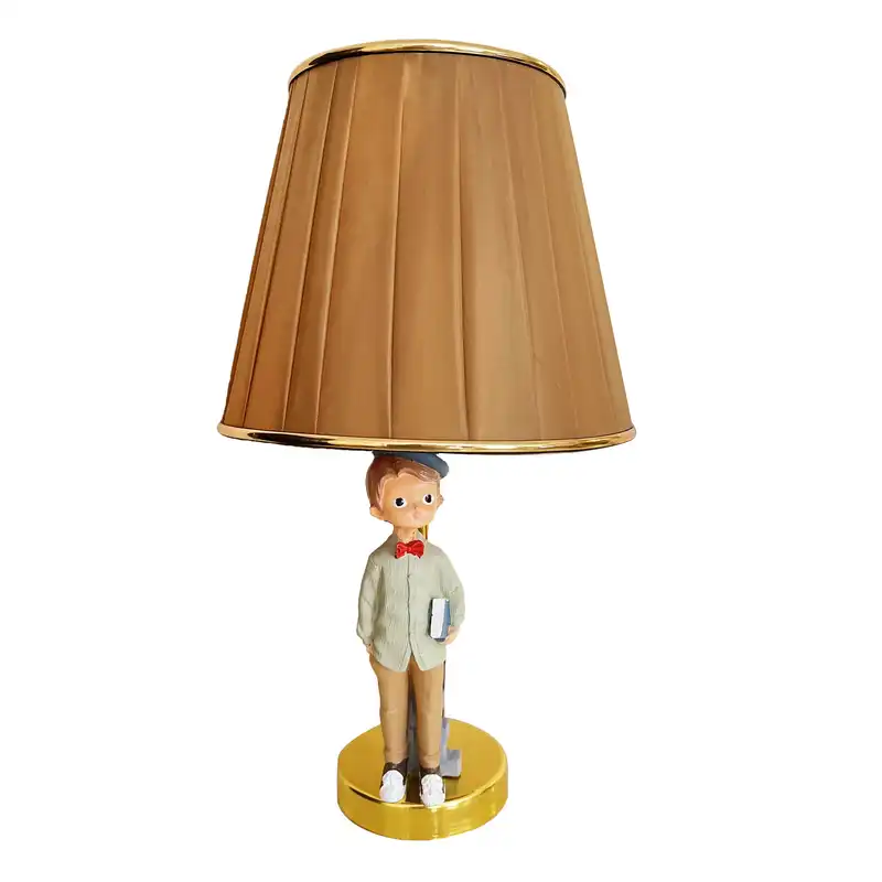 آباژور رومیزی مدل مجسمه پسر دانشجو