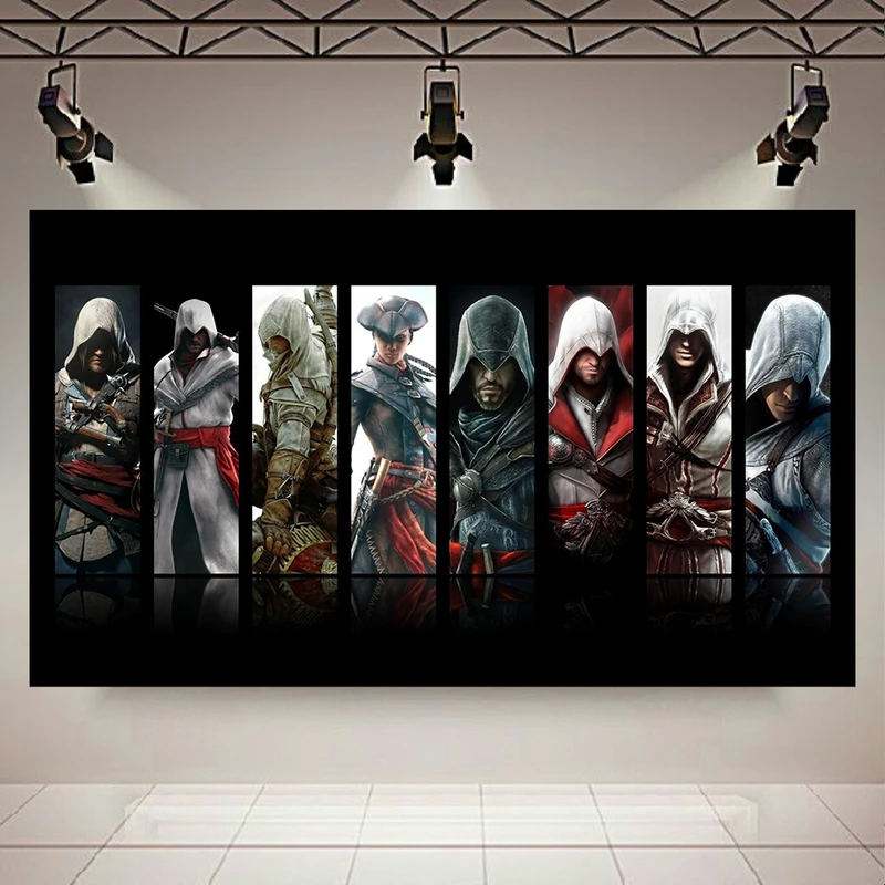 تابلو شاسی طرح Game مدل چندگانه Assassins Creed کد AR7700