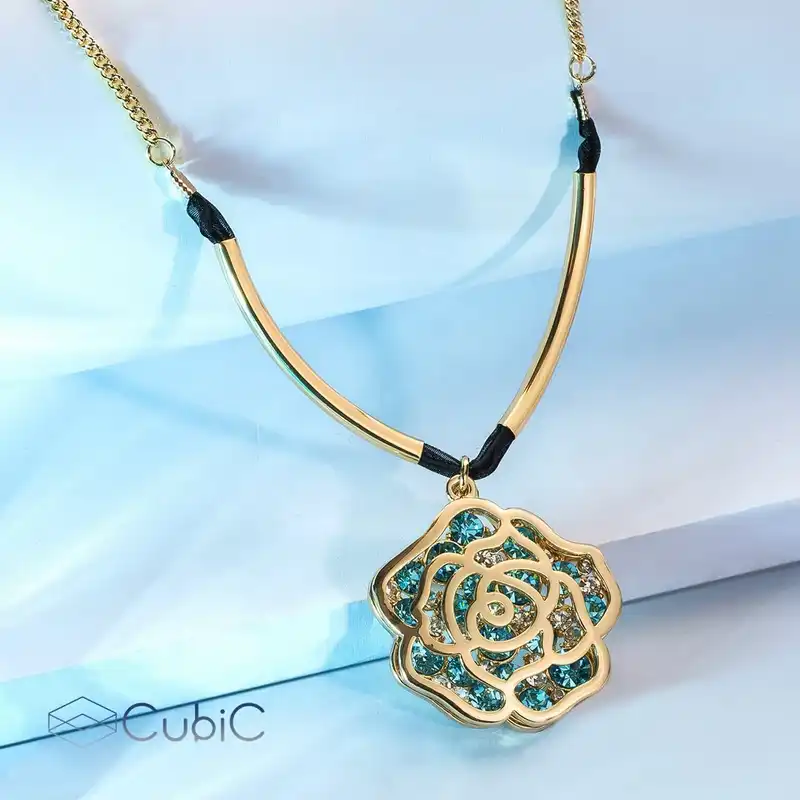گردنبند زنانه کوبیک مدل QN-081005