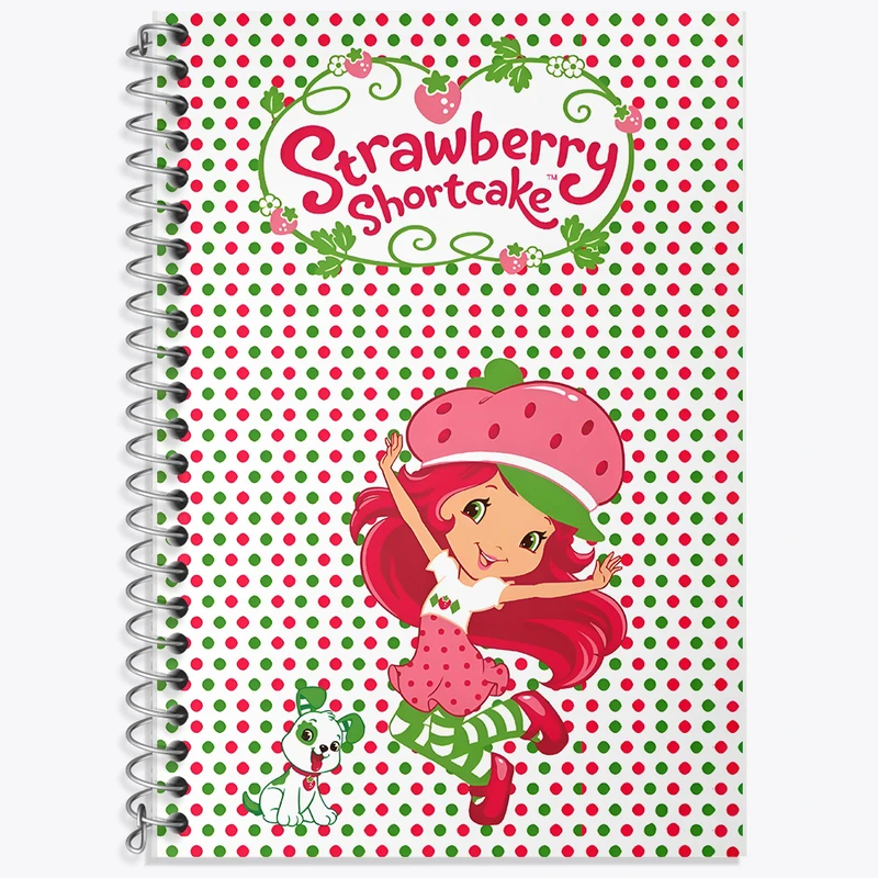 دفتر زبان 50 برگ خندالو مدل سه خط طرح دختر توت فرنگی کد F6153