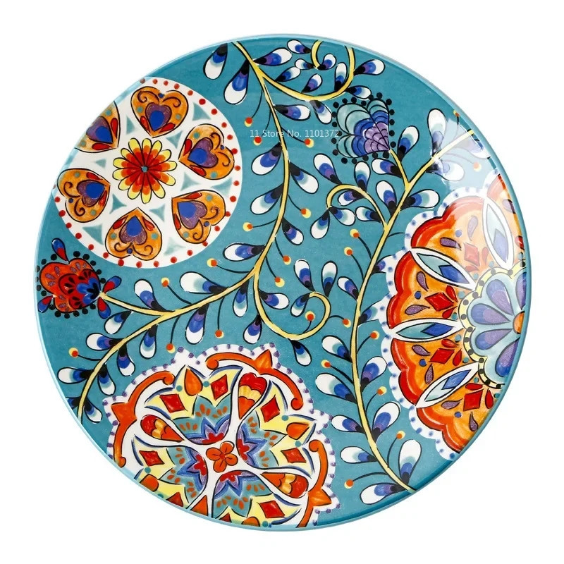 بشقاب غذاخوری مدل CyanFlower