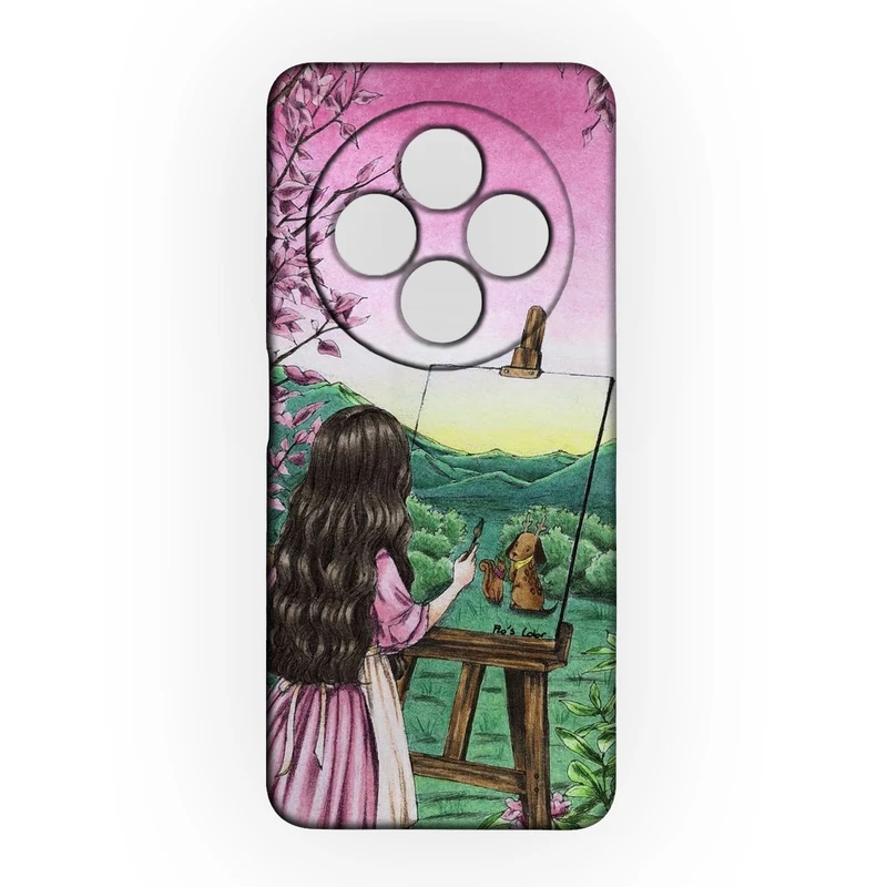 کاور طرح دخترانه کد  284 مناسب برای گوشی موبایل شیائومی Redmi 14C