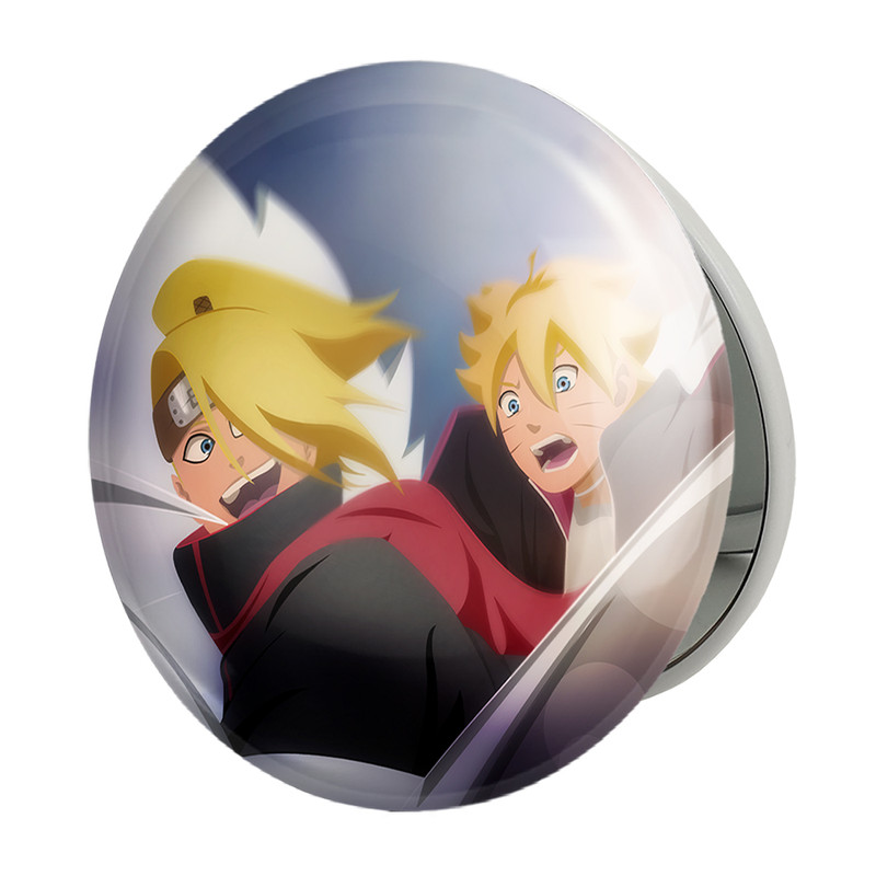 آینه جیبی خندالو طرح بوروتو و دیدارا انیمه بوروتو Boruto مدل تاشو کد 13128 