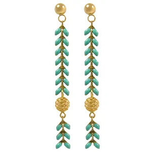 گوشواره طلا 18 عیار زنانه مانچو مدل efg010