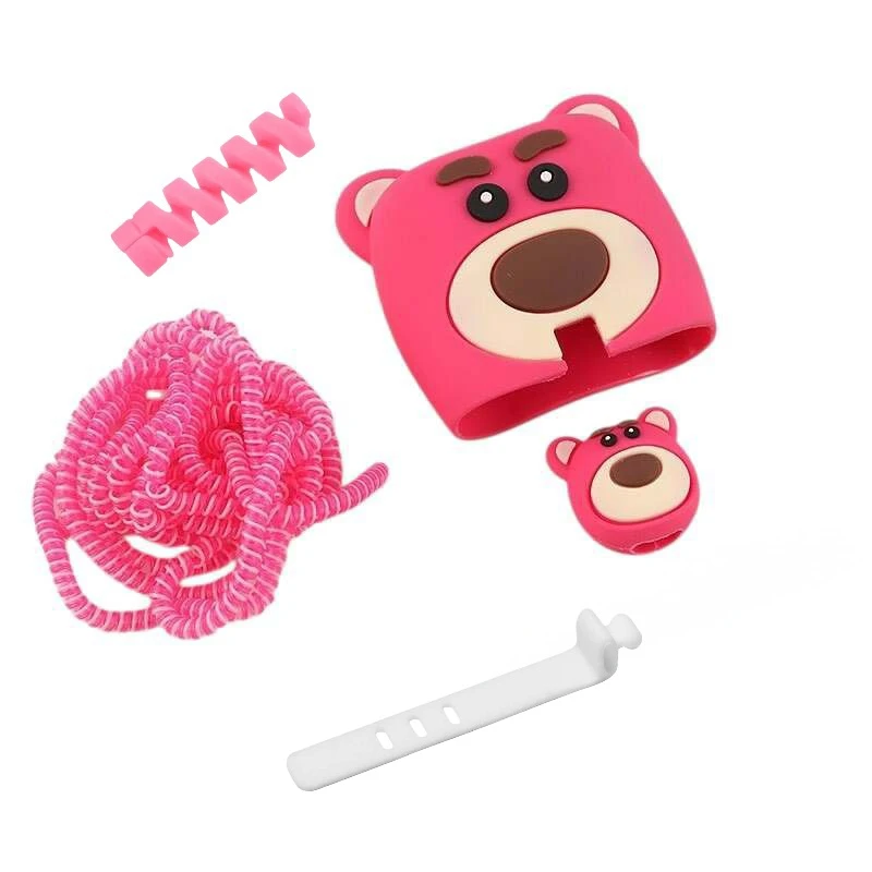 محافظ شارژر دیواری طرح فانتزی مدل PKJ88 مناسب برای شارژر سامسونگ 25 وات سه پین بسته 5 عددی