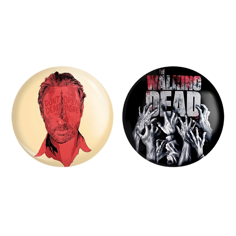 مگنت خندالو طرح ریک گریمز سریال مردگان متحرک The Walking Dead کد 1018910186 مجموعه 2 عددی