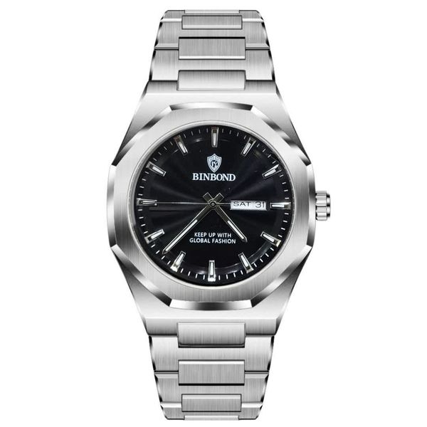 ساعت مچی عقربه‌ای کوارتز مردانه بین باند مدل کلاسیک کد 088