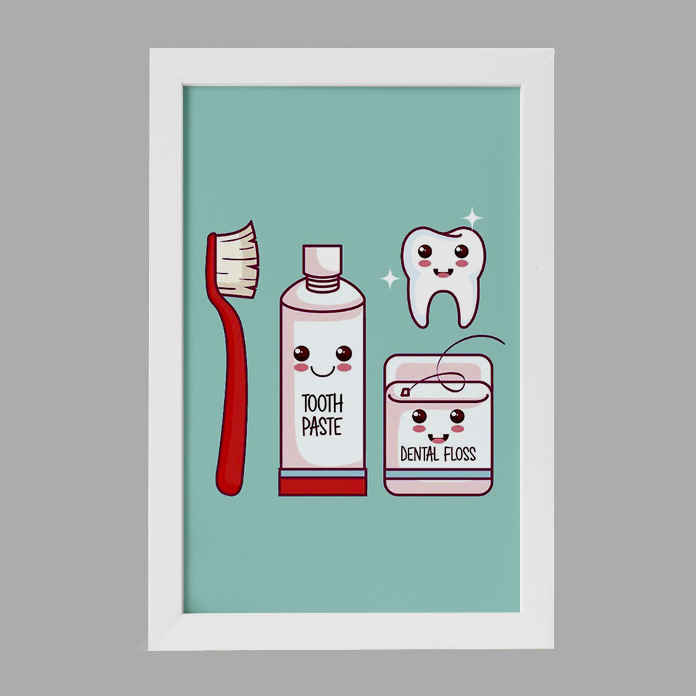 تابلو خندالو مدل دندان و دندانپزشکی کودکانه کد 27779