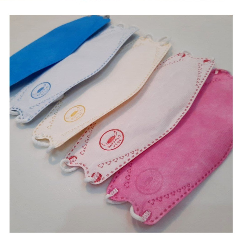 ماسک تنفسی کودک بوفالو مدل 4 لایه 3 بعدی الوان بسته 25 عددی ماسک تنفسی کودک بوفالو مدل 4 لایه 3 بعدی الوان بسته 25 عددی