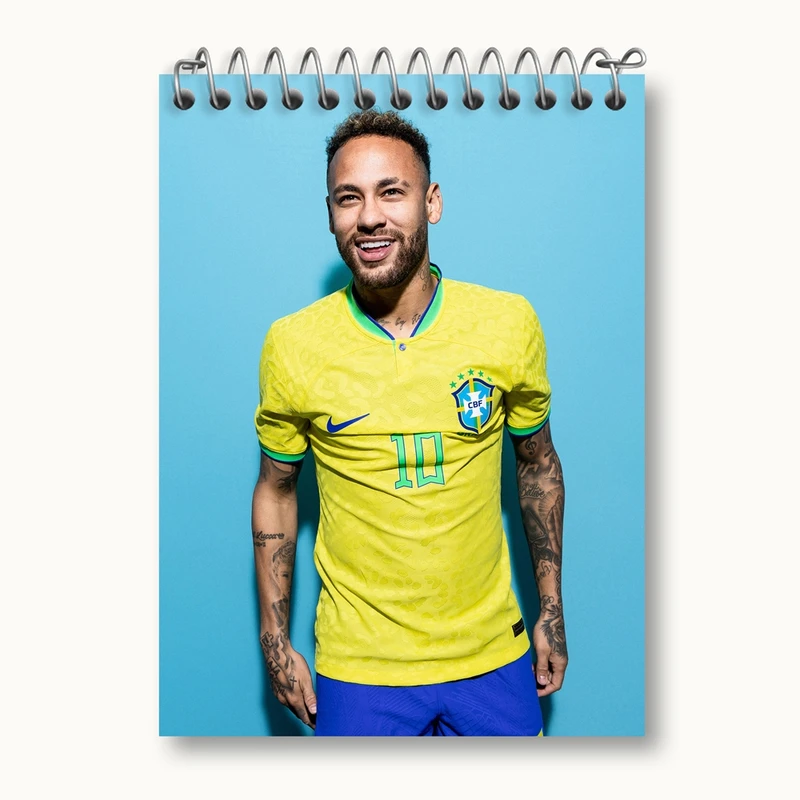 دفتر یادداشت 50 برگ خندالو مدل نیمار Neymar کد 28600