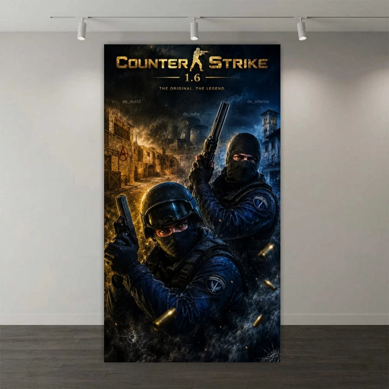 پوستر طرح  بازی مدل Counter Strike کد DV2182