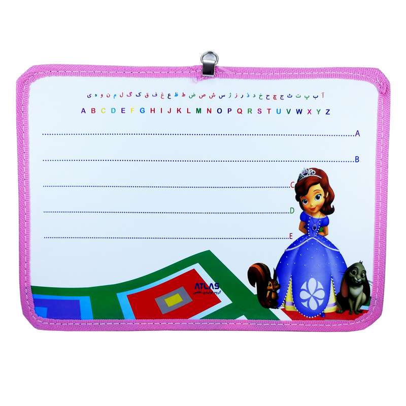 تخته وایت برد طرح سوفیا سایز 34x27 سانتی متر