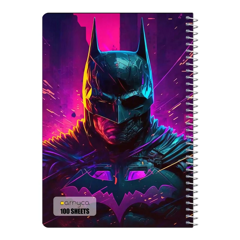 دفتر شطرنجی 100 برگ سیمی کارنیکا طرح بتمن Batman کد 45546