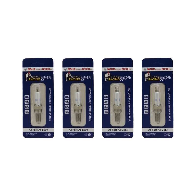 شمع موتور سیکلت شمع نور مدل UR4CI30 بسته 4 عددی