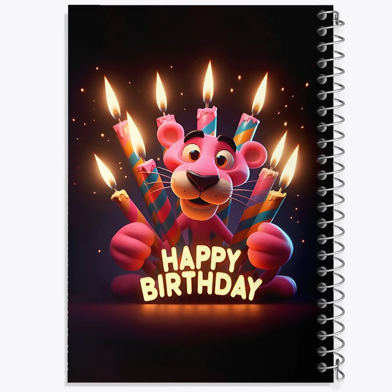 دفتر مشق 50 برگ خندالو طرح تولدت مبارک کد F6252