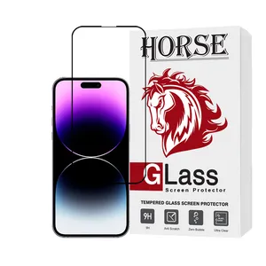   Horse CRMSNWHO Screen Protector For Apple iPhone 14 Pro Max