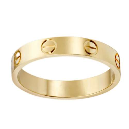 انگشتر طلا 18 عیار زنانه با طرح کارتیه دوست خوب مدل Dk417 سایز 51