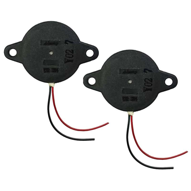 پیزو الکتریک صوتی مدل BUZZER 18mm بسته 2 عددی