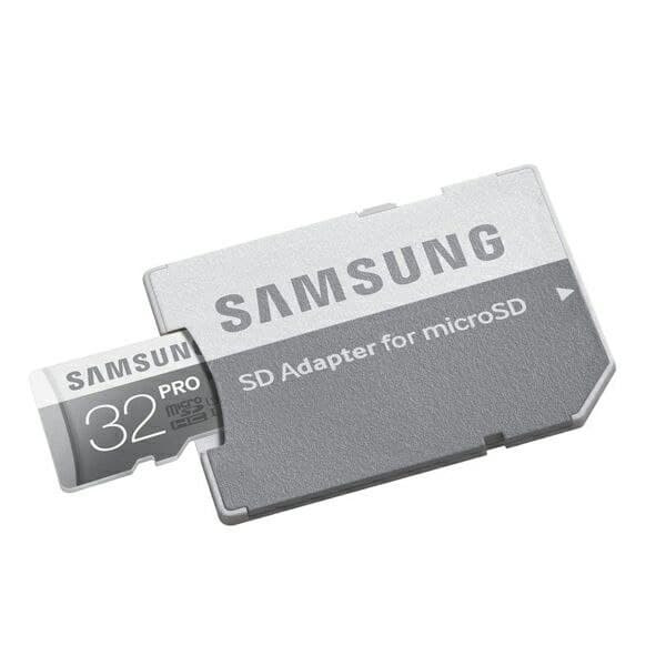 تصویر کارت حافظه microSDXC سامسونگ مدل Pro کلاس 10 استاندارد UHS-I سرعت 90MBps  ظرفیت 32 گیگابایت به  همراه آداپتور SD