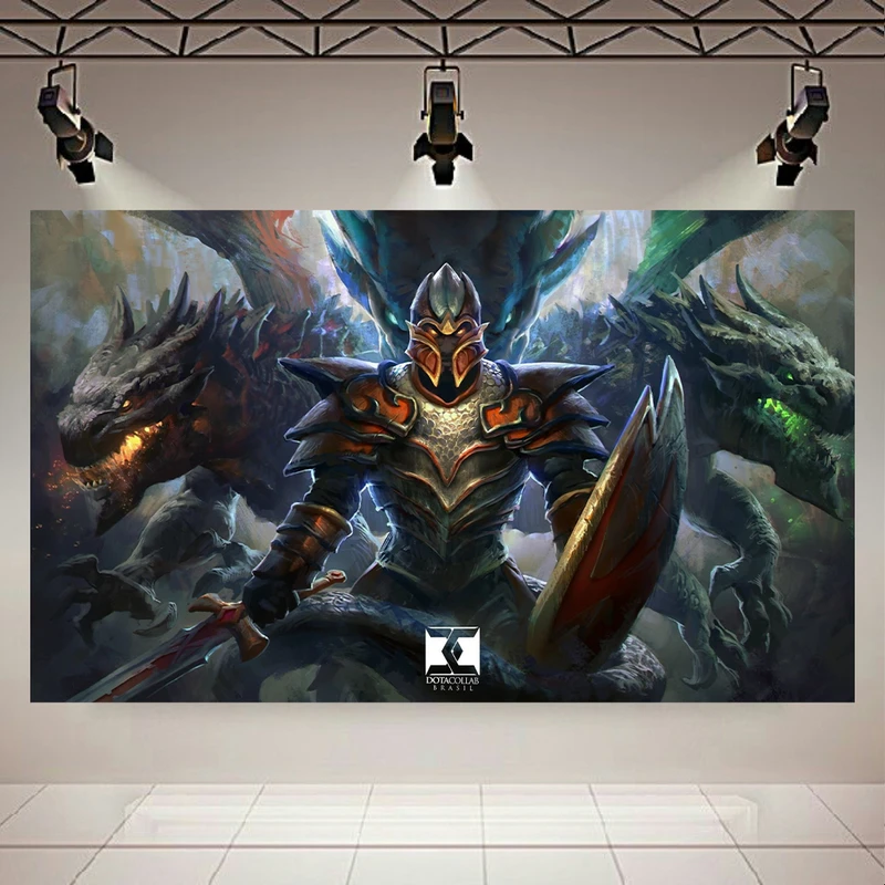 تابلو بوم طرح گیم مدل Dota2 Dragon Knight کد AR2054