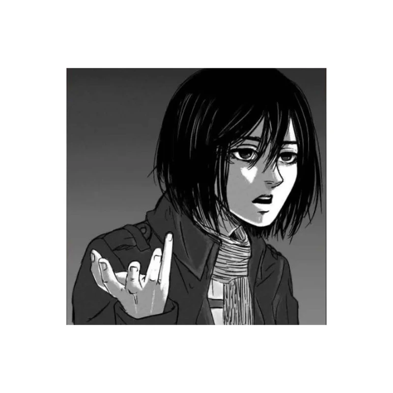 استیکر لپ تاپ و موبایل مدل انیمه طرح حمله به تایتان میکاسا آکرمن Attack on Titan Mikasa Ackerman کد 4621