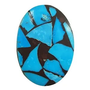 سنگ فیروزه سلین کالا مدل گرد کد Pc6-6
