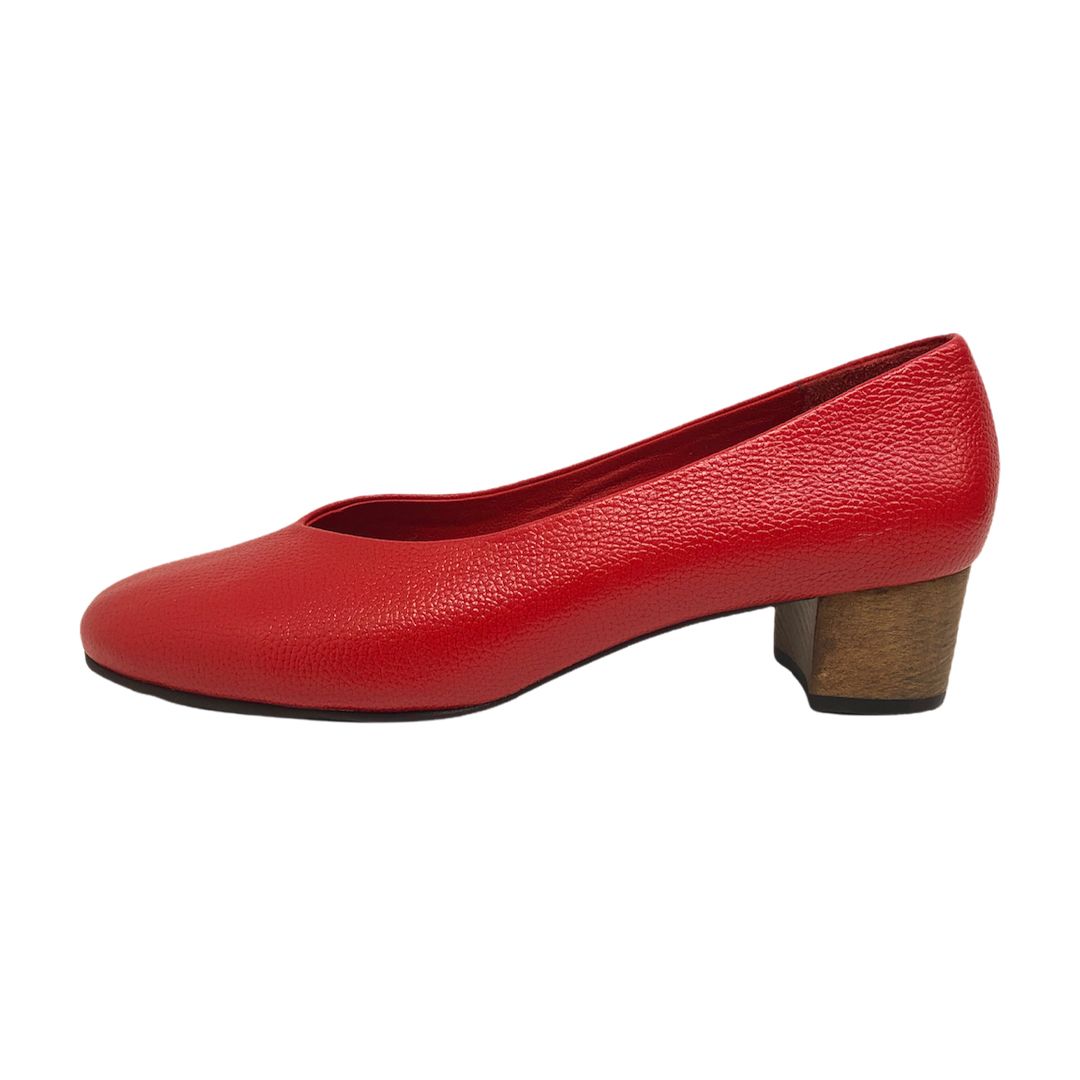 کفش زنانه سرزمین چرم مدل 1711 رنگ قرمز