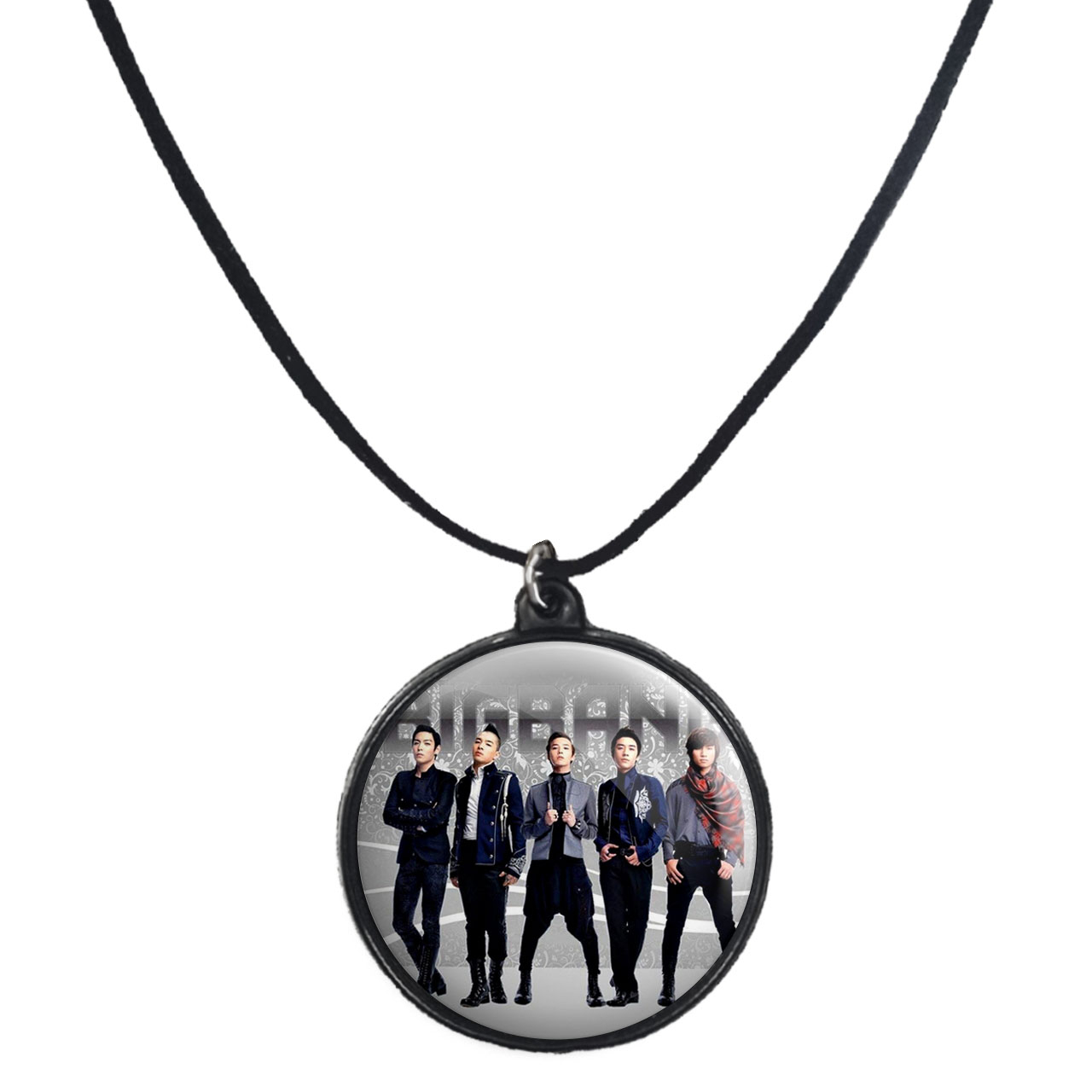 گردنبند پرمانه طرح گروه موسیقی BIG BANG کد pmb.15164 مدل دو طرفه