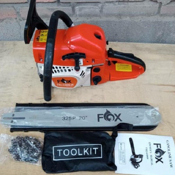 اره زنجیری بنزینی مدل FOX-5800-50cm