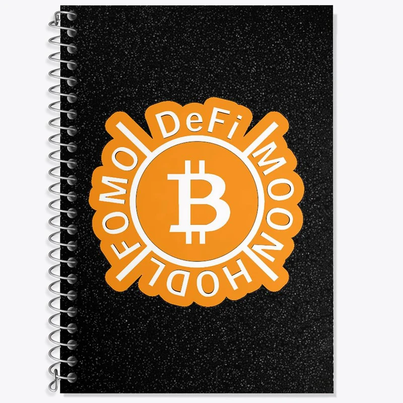 دفتر لغت 50 برگ خندالو مدل ارز دیجیتال بیت کوین کد 10871