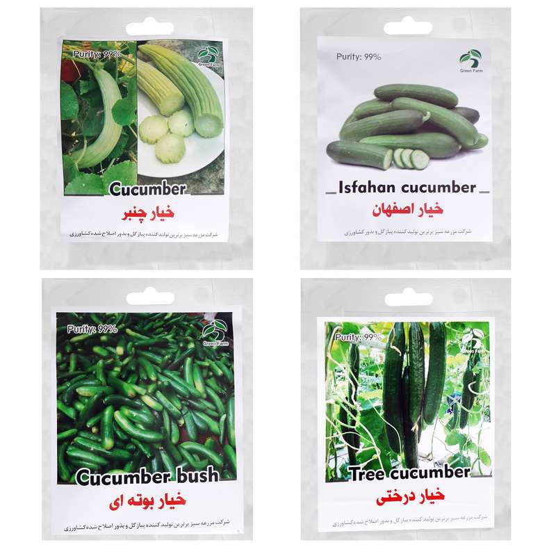 بذر خیار گرین فارم کد LKM-1 مجموعه 4 عددی