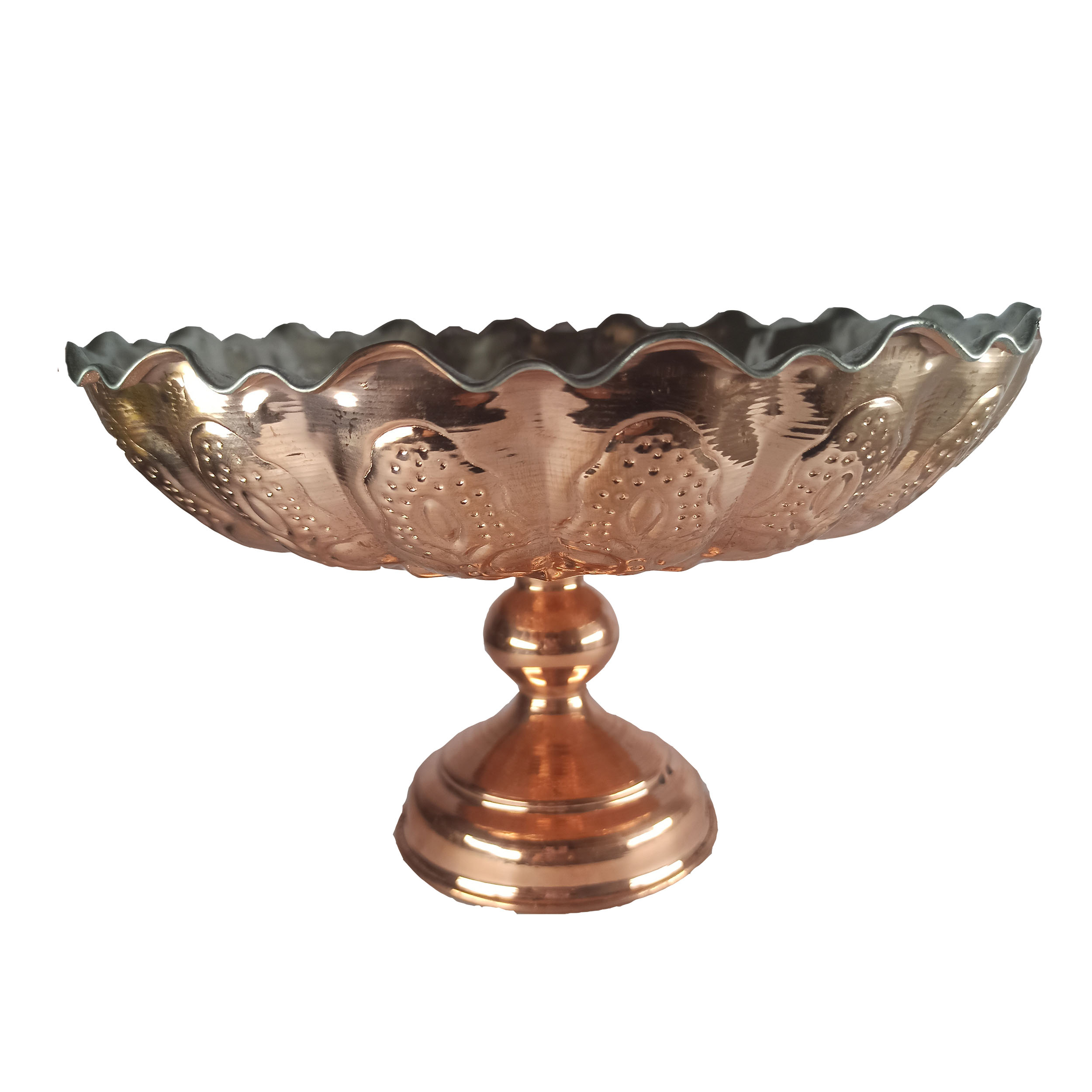 میوه خوری مسی مدل تک پایه کد mt02