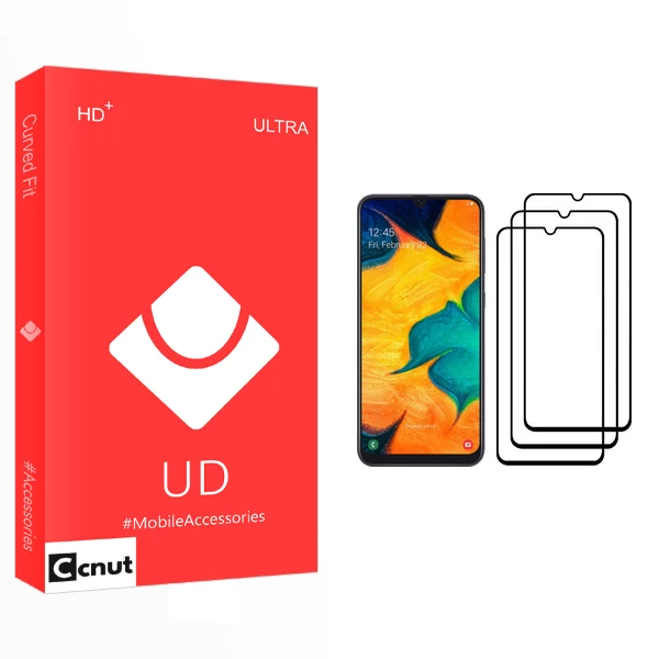 محافظ صفحه نمایش کوکونات مدل UD Glass مناسب برای گوشی موبایل سامسونگ Galaxy A30 بسته سه عددی