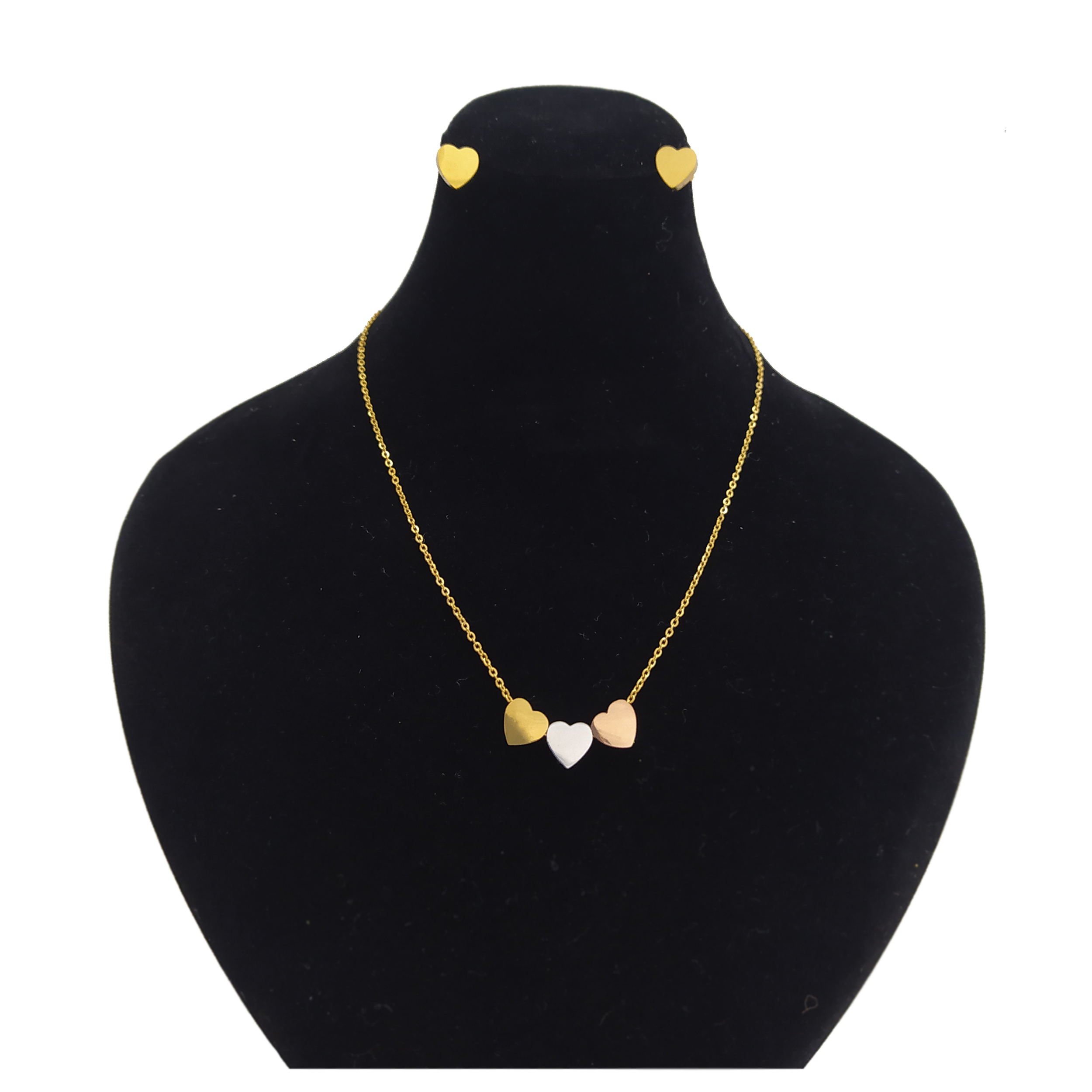 نیم ست زنانه طرح قلب کد Dz1