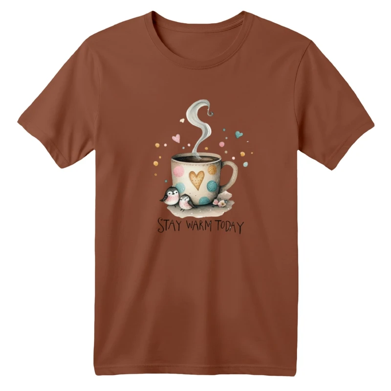 تی شرت آستین کوتاه بچگانه مدل فنجان