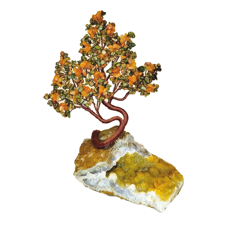 دکوری مدل درختچه سنگی اوناکیت اونتورین کد ۲۷۰